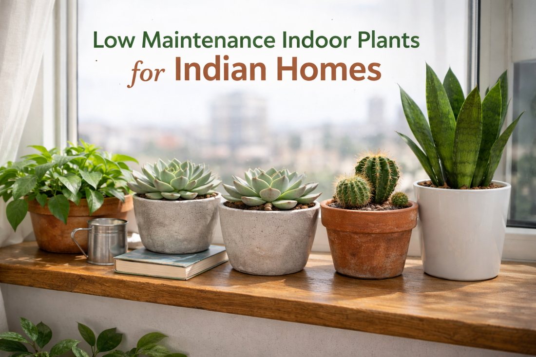 low maintenance indoor plants including succulents and cactus for Indian homes