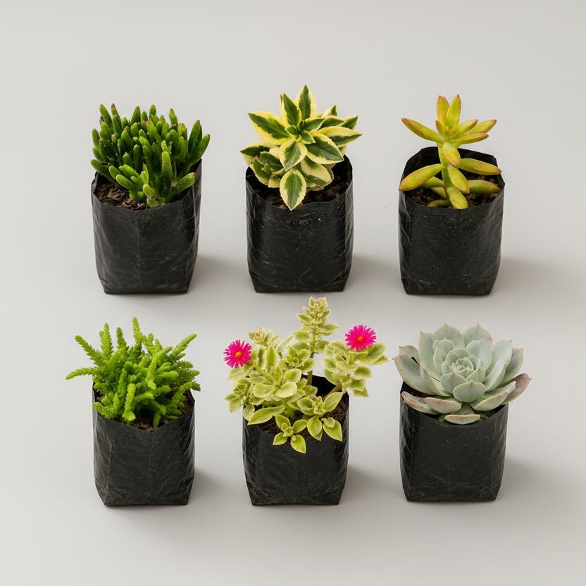 Six succulents combination or combo pack