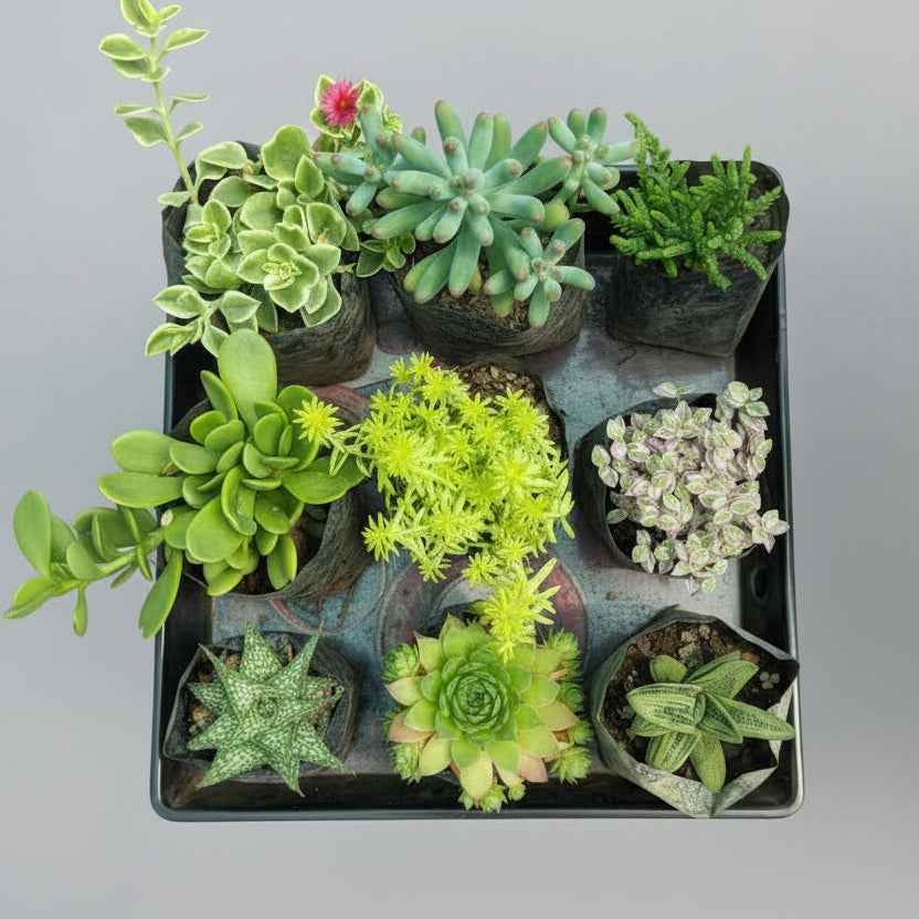 SucculentsMart Premium 9 Plants Combo | Hanging & Rare Succulent Collection